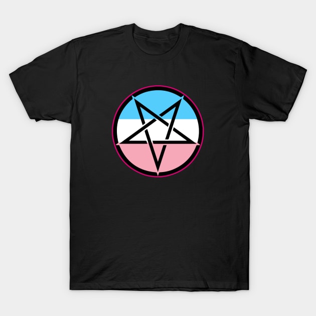 Transgender Pentagram T-Shirt by Pridish